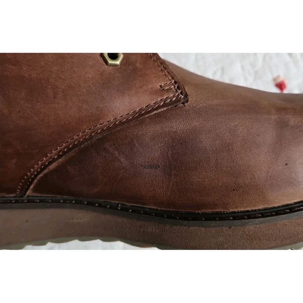 LL Bean Stonington Chukka Boots Brown Oiled Leather 511441 Sz 14 NEW